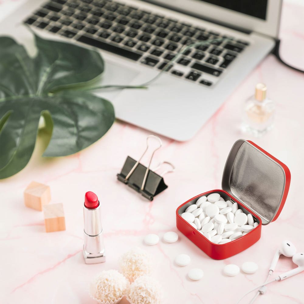 Mini tin peppermint box